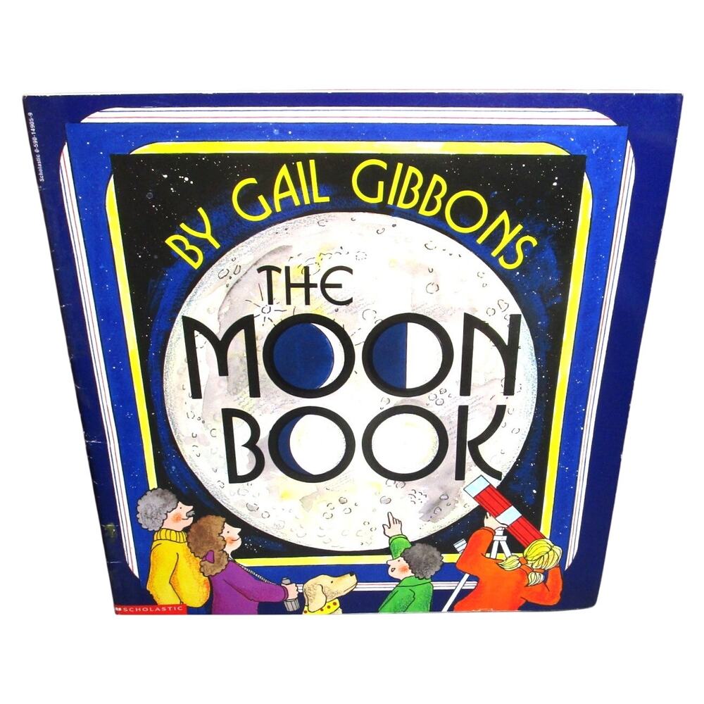 THE MOON BOOK by Gail Gibbons 1998 Scholastic  Solar System Science Reader STEM